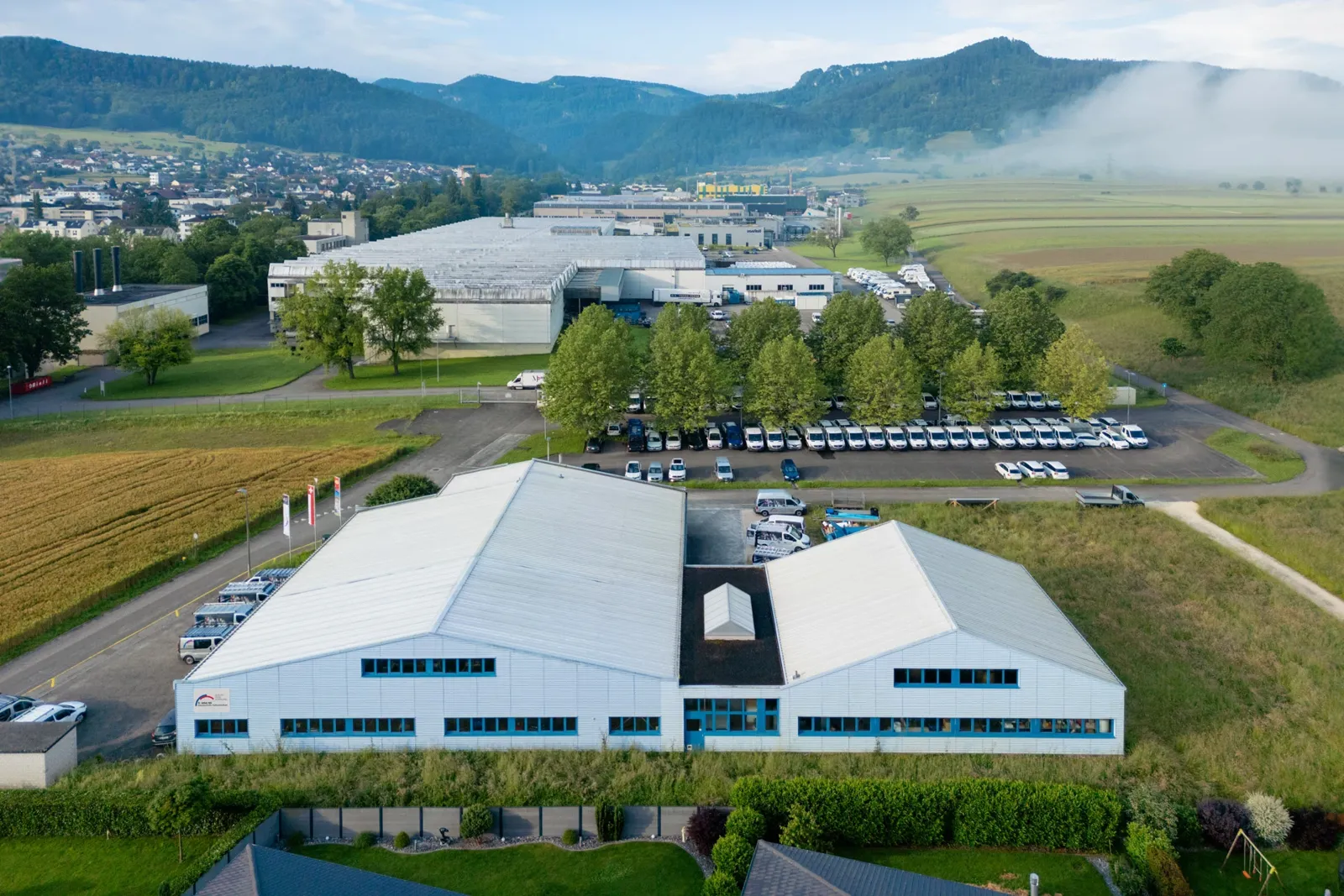Industriefotografie — Luftaufnahme Werkareal